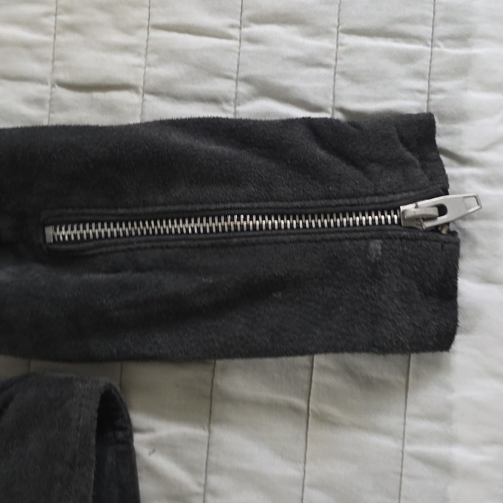 Genuine grey Leather Suede SL8 Jacket small - Picture 7 of 11